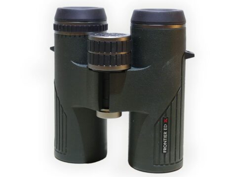 Green and black binoculars