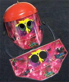 Hummingbird feeding helmet for close views of birds