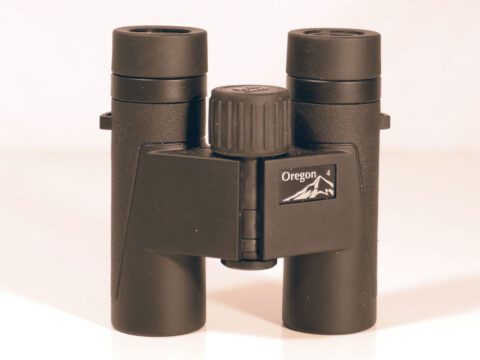 Black binoculars.