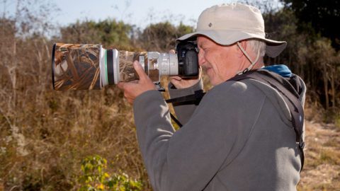 Peter Norvig, director of research at Google, mixes photography into his bird walk with the Santa Clara Valley Audubon Society in Silicon Valley.